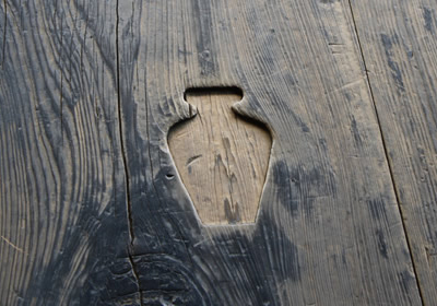 The wooden plugs found in the temple corridors